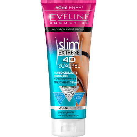 Eveline Cosmetics Slim Extreme Cellulite Reduktion Behandlung 4D Skalpell, 250 ml