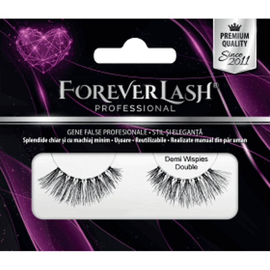 ForeverLash Gene false bandă din păr natural Double Demi Wispies, 1 buc