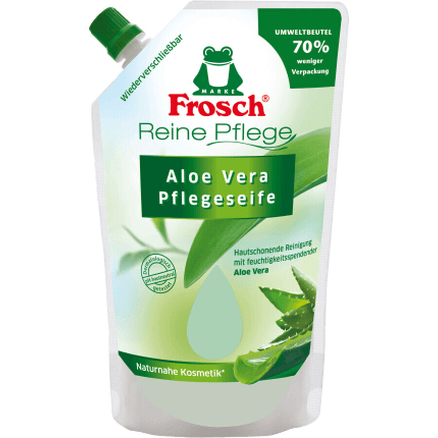 Réserve de savon liquide à l'aloès de Frosch, 500 ml