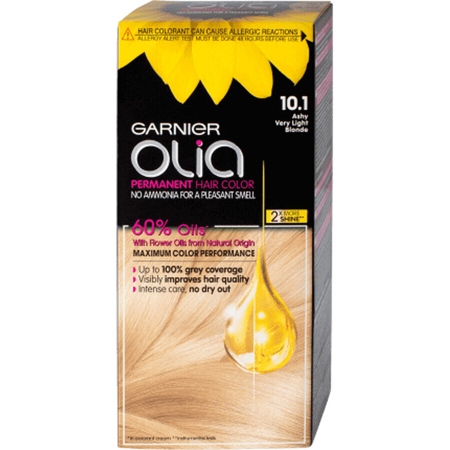 Garnier Olia Tintura permanente per capelli senza ammoniaca 10.1 biondo chiarissimo, 1 pz