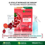 Garnier Skin Naturals Gezichtsmasker met druivenpit en hyaluronzuur, 1 verpakking