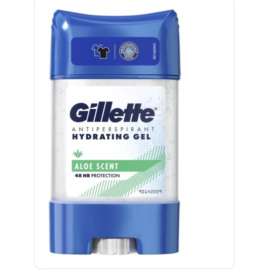 Gel antisudorifique à l'aloès de Gillette, 70 ml