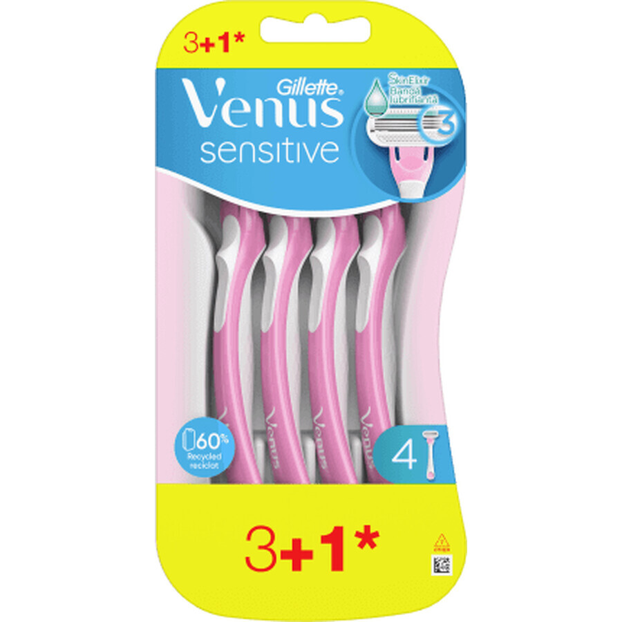 Gillette Venus Aparat de ras pentru piele sensibilă, 4 buc