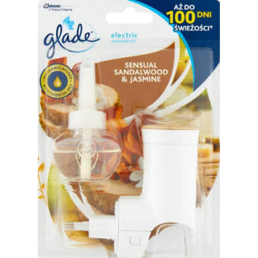 Glade Glade deodorante elettrico per ambienti olio profumato sensuale legno di sandalo e gelsomino, 20 ml