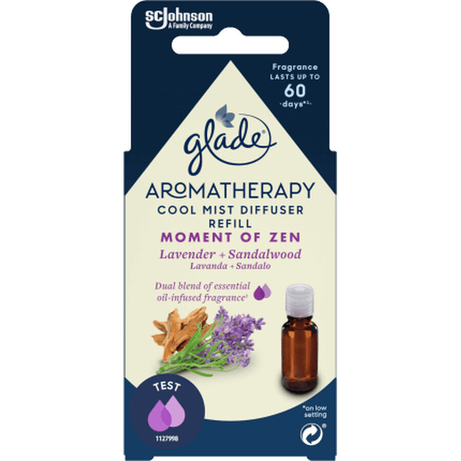 Glade Aromatherapy Moment van Zen Etherische Olie Diffuser Tank, 17.4 ml