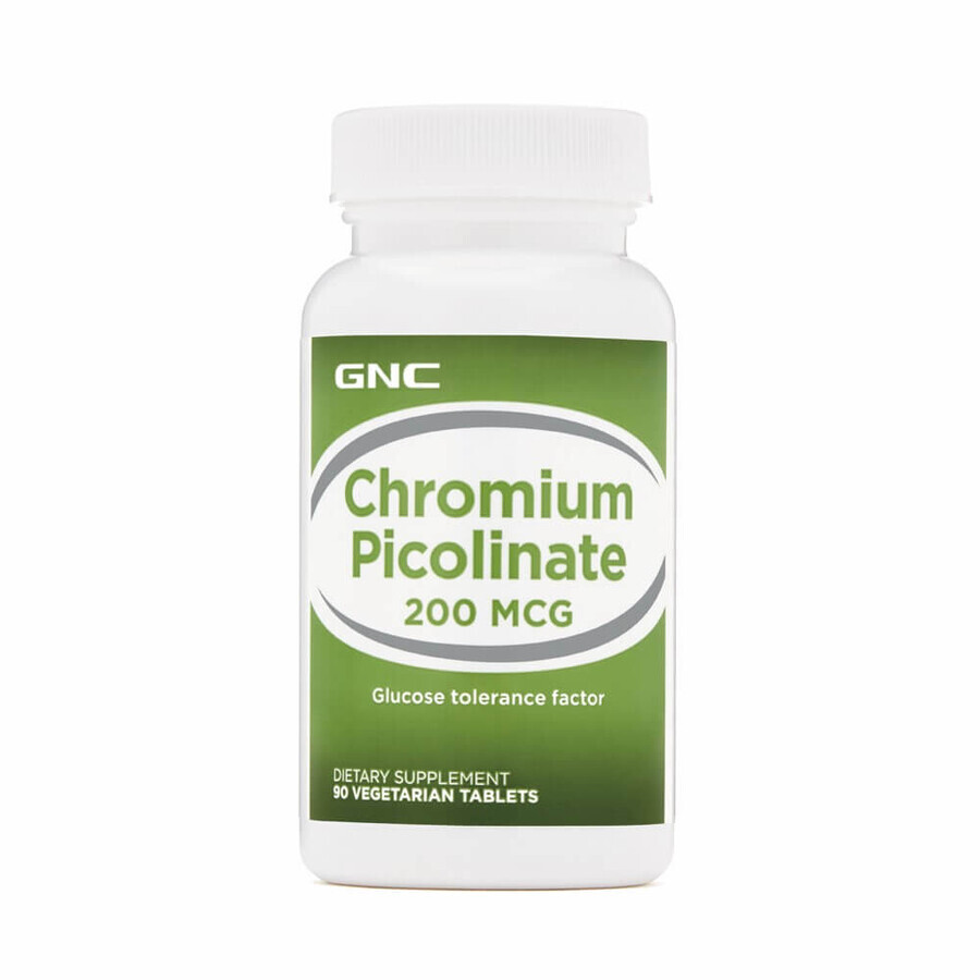 Picolinate de chrome 200 mcg (576166), 90 comprimés, GNC