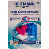 HEITMANN Lingettes attrape-couleurs, 20 pièces