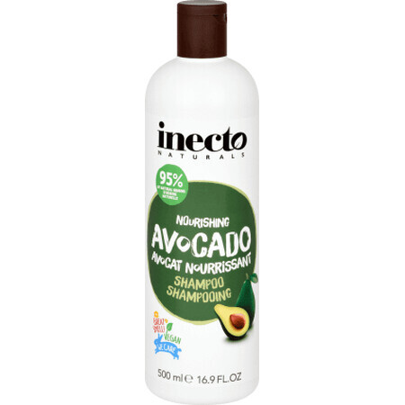 Inecto NATURALS Shampooing à l'avocat, 500 ml