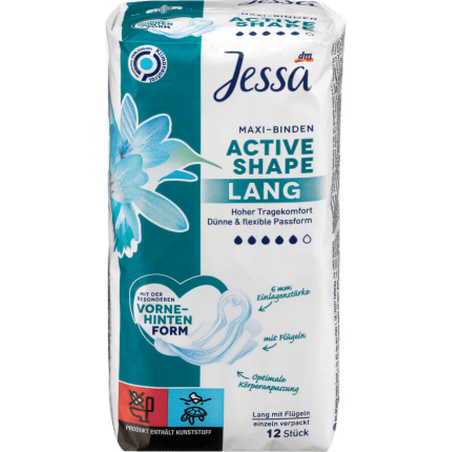 Jessa Absorbante ultra lungi active shape, 12 buc