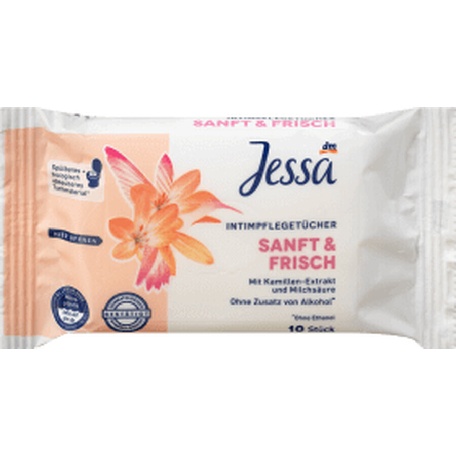 Jessa Mini lingettes intimes, 10 pièces