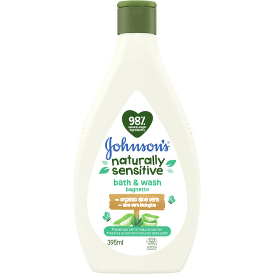 Johnson´s naturally sensitive gel de duș pentru copii, 395 ml