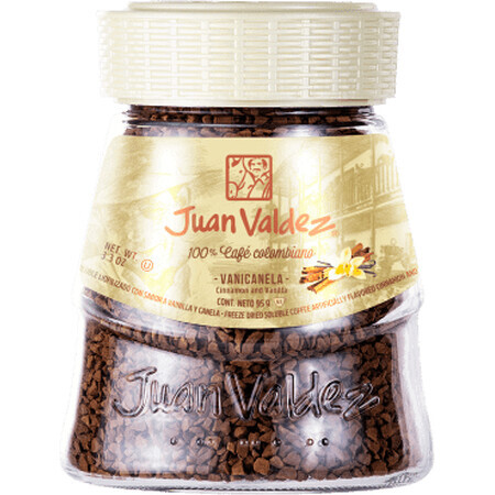 Juan Valdez Café instantáneo liofilizado con vainilla y canela, 95 g