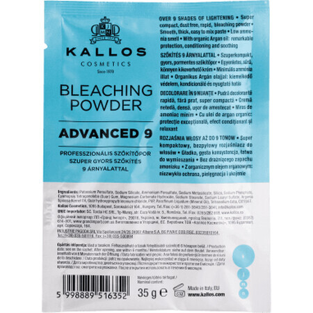 Kallos Polvere decolorante 9 tonalità, 1 pz