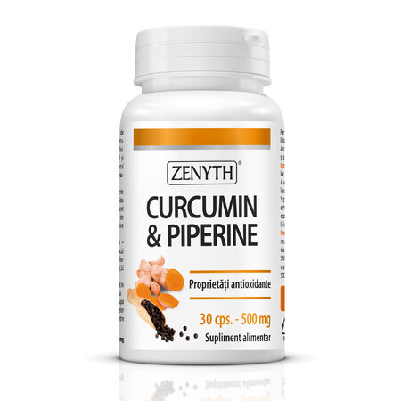 Curcumin & Piperin, 30 Kapseln, Zenyth