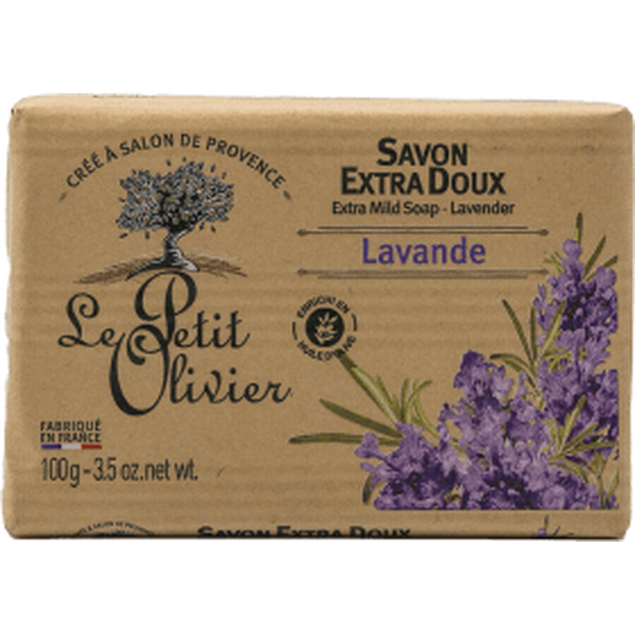 Le Petit Olivier Sapone solido alla lavanda, 100 g