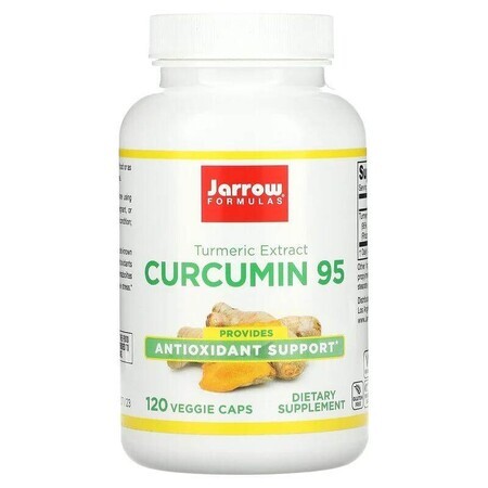 Curcumine 95 500 mg Jarrow Formulas, 60 gélules, Secom