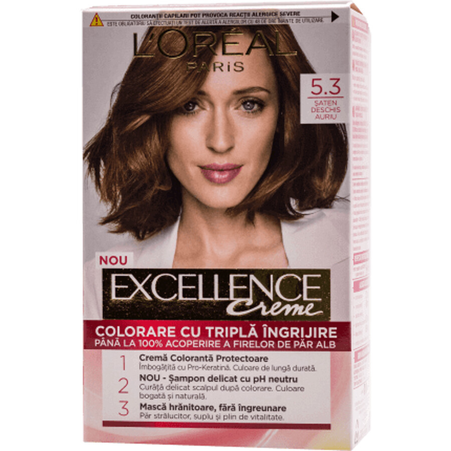 Loreal Paris EXCELLENCE CREME Teinture permanente avec ammoniaque 5.3, 1 pc