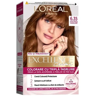 Loreal Paris EXCELLENCE CREME Permanente haarverf met ammoniak 6.35, 1 st