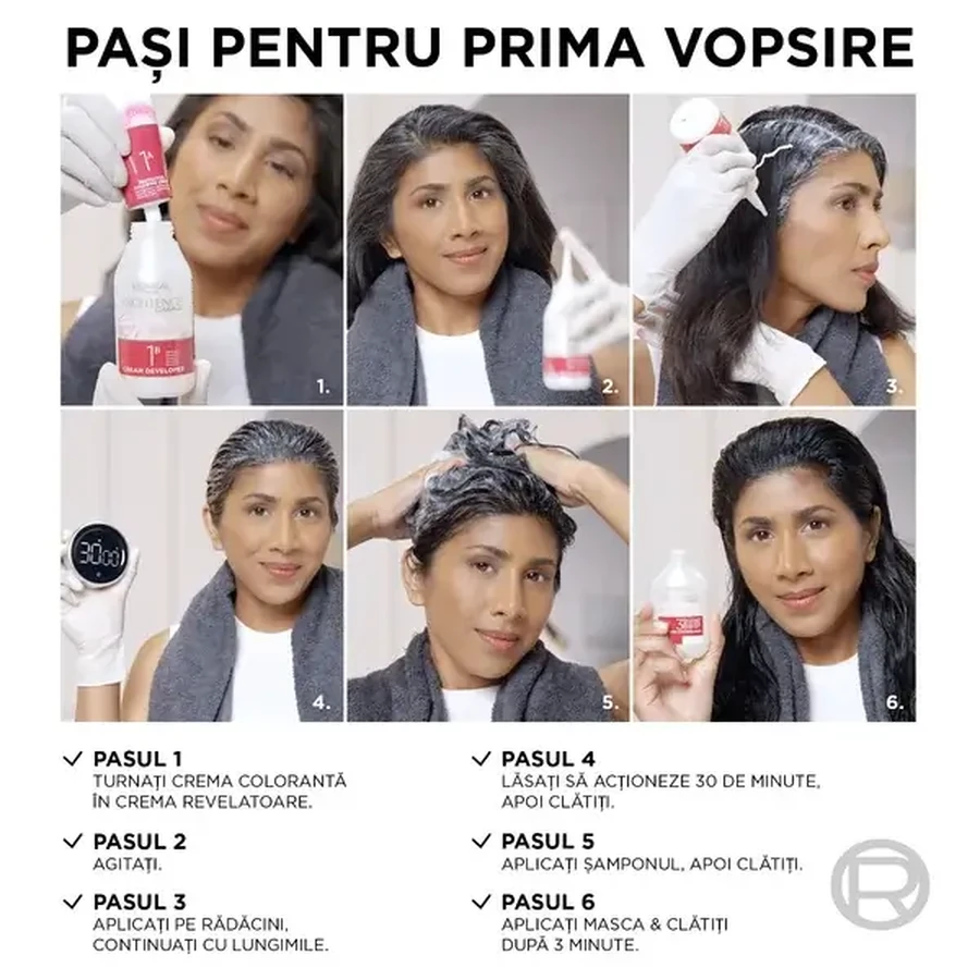 Loreal Paris EXCELLENCE CREME Permanente haarverf met ammoniak 6.35, 1 st