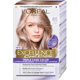 Loreal Paris EXCELLENCE CREME Teinture permanente avec ammoniaque 8.11, 1 pc