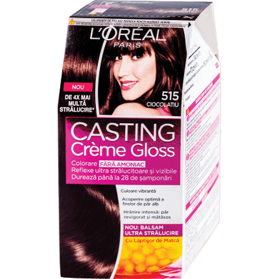 Loreal Paris CASTING CREME GLOSS Colorant capillaire 515 chocolat, 1 pièce