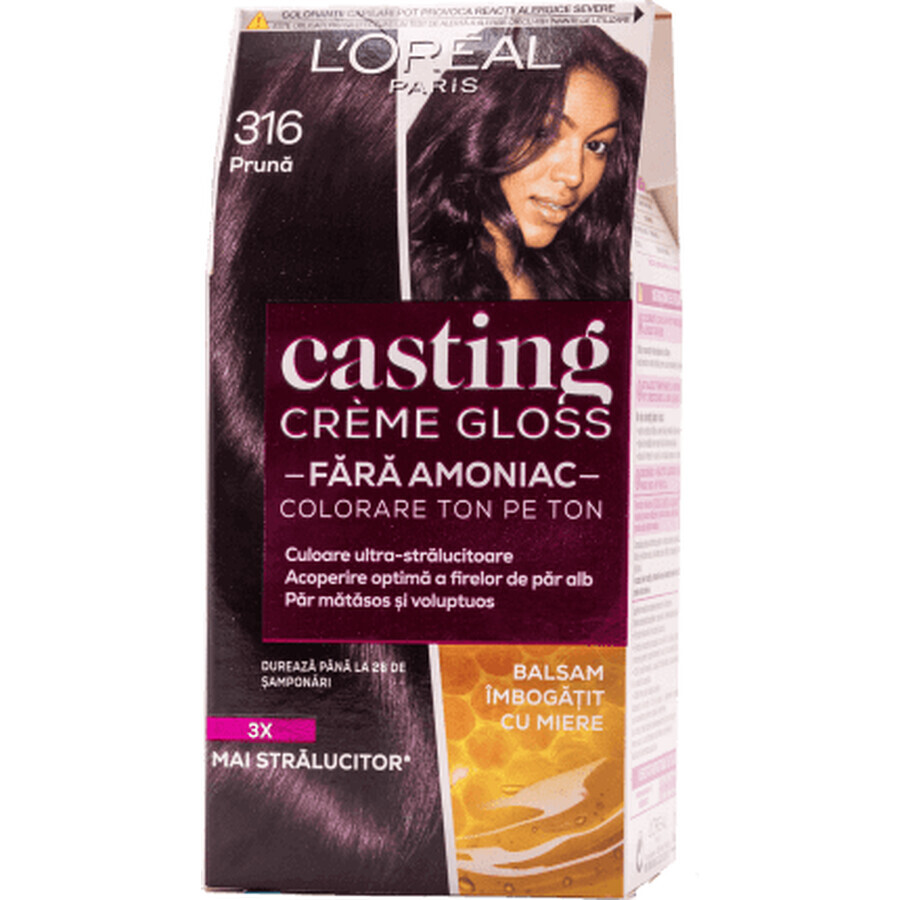 Loreal Paris CASTING CREME GLOSS Teinture 316 plum, 1 pièce