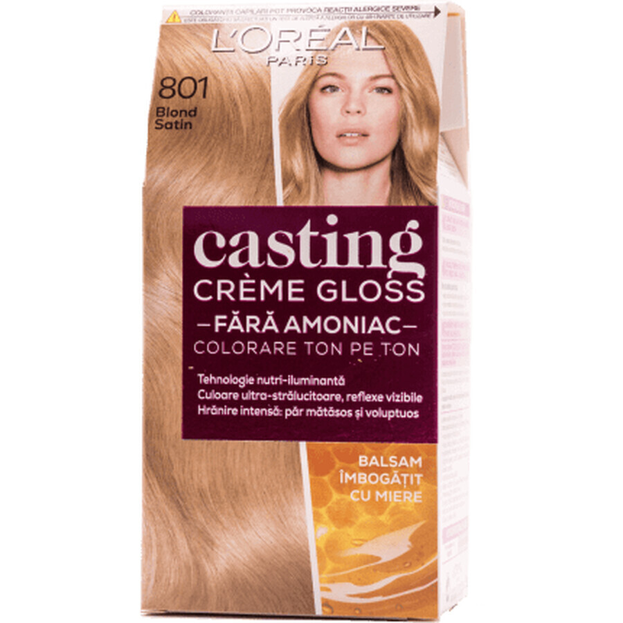 Loreal Paris CASTING CREME GLOSS Teinture 801 blond satiné, 1 pc