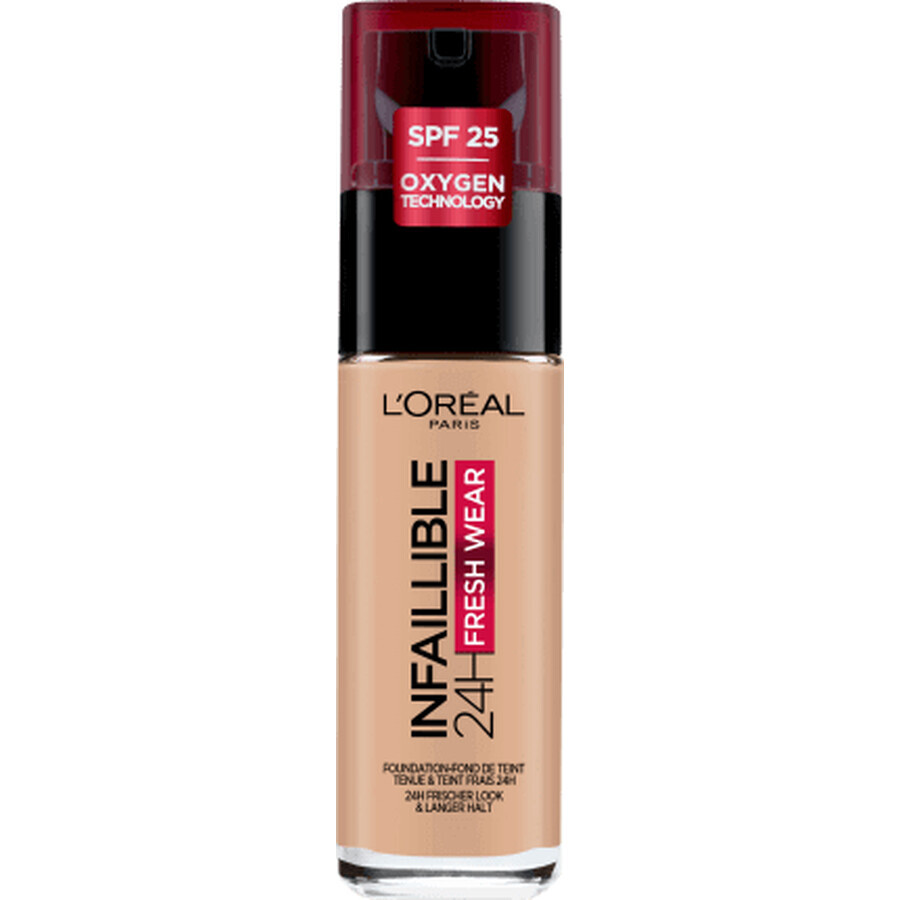 Loreal Paris Infaillible 32H Fresh Wear foundation 145 Rose Beige, 30 ml