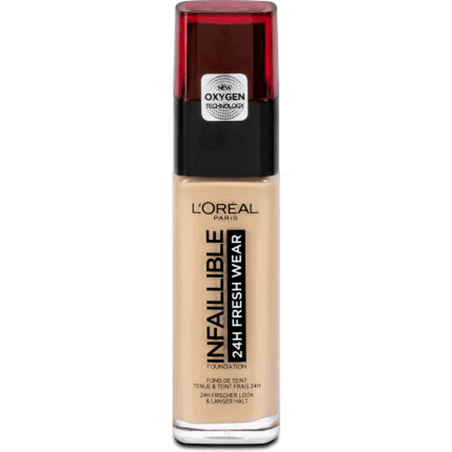 Loreal Paris Infallible 32H Fresh Wear fondotinta 220 Sabbia, 30 ml