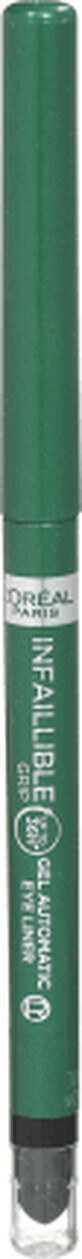 Loreal Paris Infaillible Grip Gel Automatisch Oogpotlood Smaragdgroen, 1 st