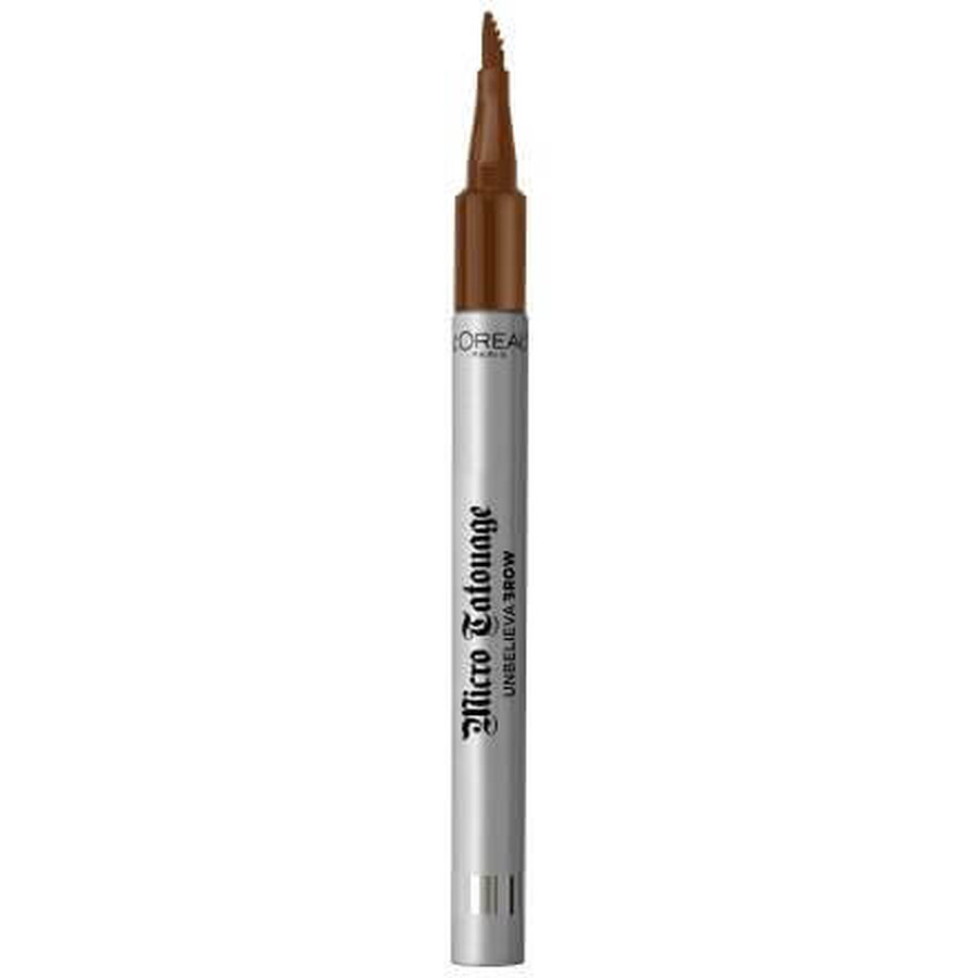 Loreal Paris Micro Tatouage Unbelieva Brow Crayon à sourcils 105 Brunette, 1 g