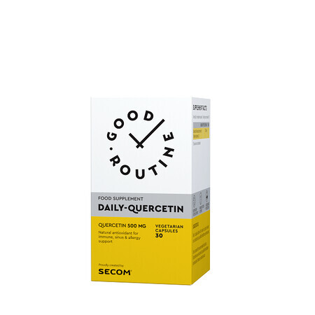 Dagelijkse Quercetine 500 mg Goede Routine, 30 capsules, Secom