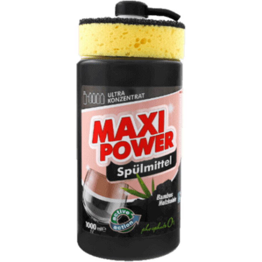 Maxi Power Maxi Power détergent pour lave-vaisselle charbon noir, 1 l