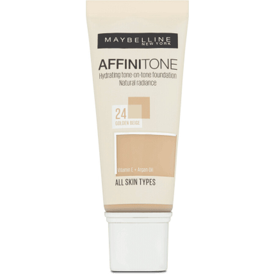 Maybelline New York Affinitone foundation 24 Golden Beige, 30 ml