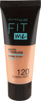 Maybelline New York Fit Me Matte &amp;amp; Poreless Foundation 120 Classic Ivory, 30 ml