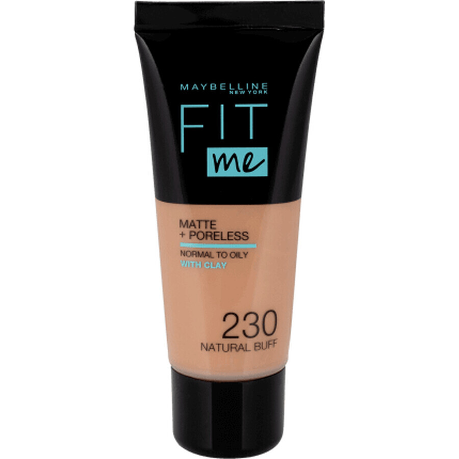 Maybelline New York Fit Me Matte & Poreless fond de ten 230 Natural Buff, 30 ml