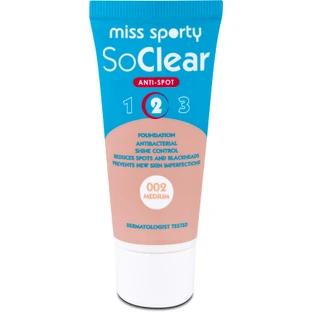 Miss Sporty Fond de teint So Clear 002 Medium, 30 pièces