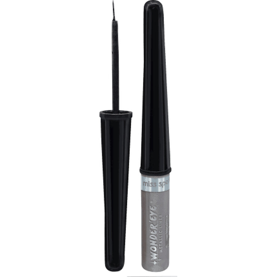 Miss Sporty Wonder'Eye Metallic Liner tuș de ochi 001 Silver Snow, 3,5 ml