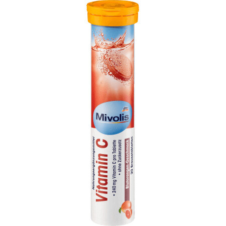 Mivolis Comprimés effervescents de vitamine C, 82 g