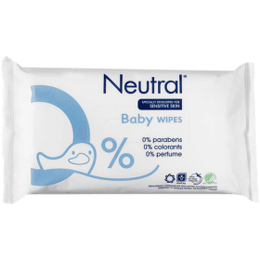 Neutral Sensitive babydoekjes, 63 stuks