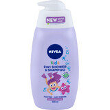 Nivea Kids shampoo e bagnoschiuma 2in1 ai frutti di bosco, 500 ml