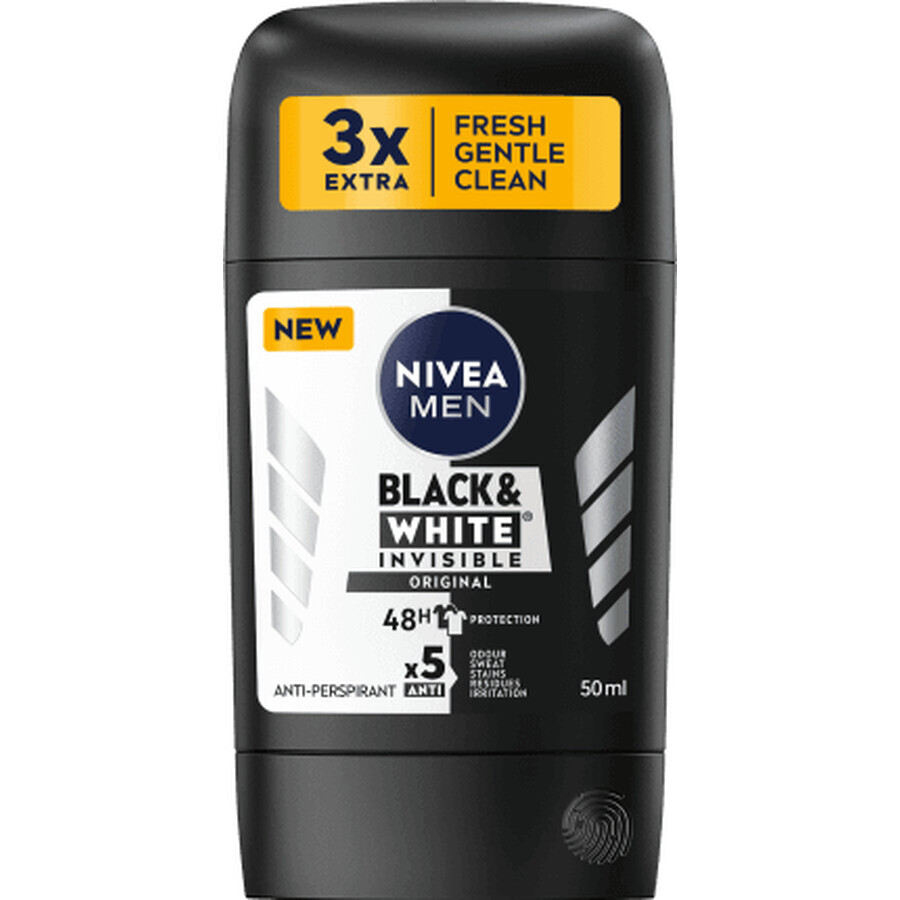 Nivea MEN Deodorant stick voor mannen B&amp;W Power, 50 ml