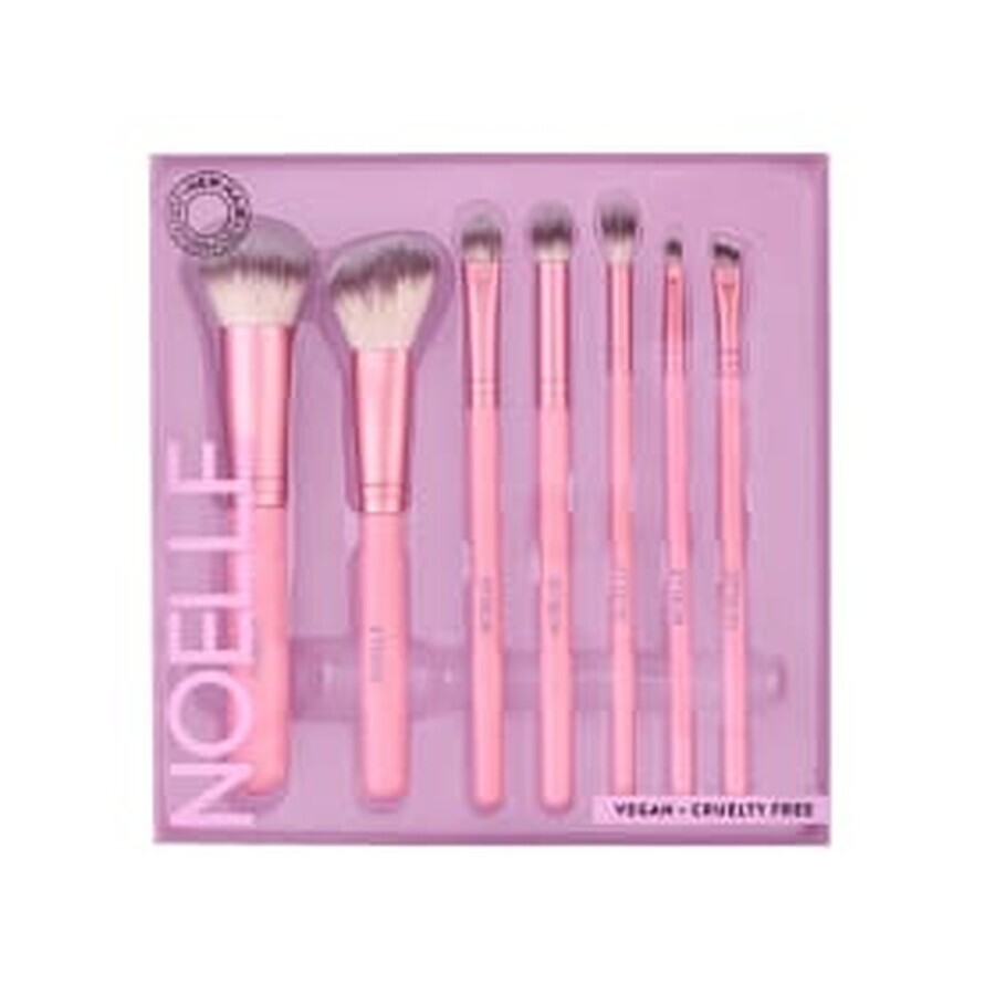 NOELLE 7er-Set rosa Schminkpinsel, 7 Stück