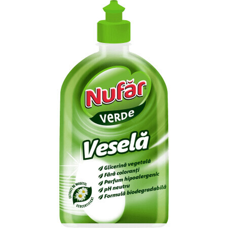 Nufar Detergent vesela verde, 500 ml