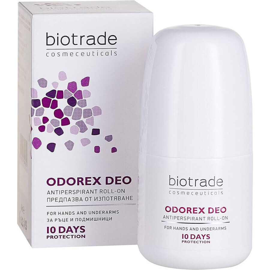 Deodorante roll-on antitraspirante contro l'eccessiva sudorazione Odorex Deo, 40 ml, Biotrade