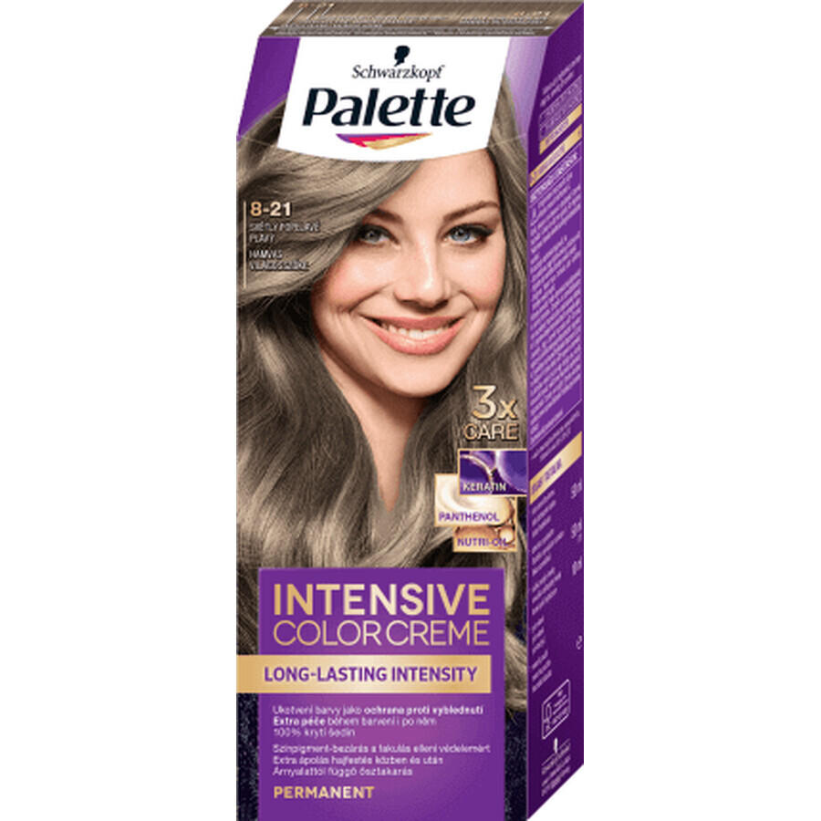 Palette Intensive Color Creme Permanent Hair Color 8-1 Light Grey Blonde, 1 pc