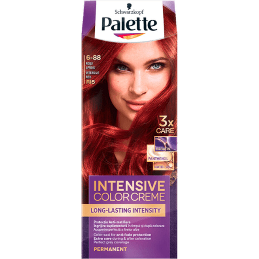 Palette Intensive Color Creme Vopsea permanentă RI5 (6-88) Roșu Aprins, 1 buc