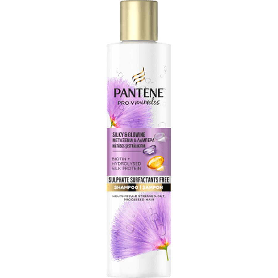 Pantene Silk and Glow Shampoo, 225 ml