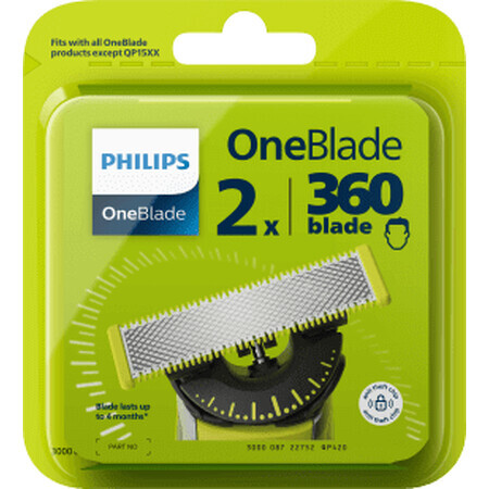 PHILIPS OneBlade Lame remplaçable, 2 pièces