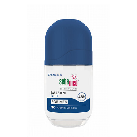 Balsamo deodorante roll-on per uomo Sensitive, 50 ml, sebamed